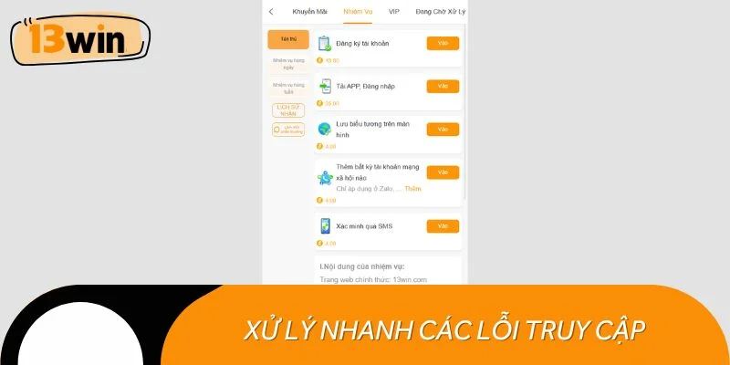 Xử lý nhanh các lỗi truy cập phổ biến nhất